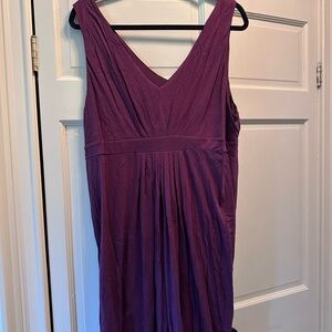 Purple Sleeveless Dress